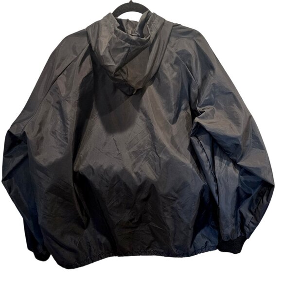 VTG University Of Iowa College Of Pharmacy Anorak Jacket Black Nylon Sz XL Hood - Picture 3 of 10